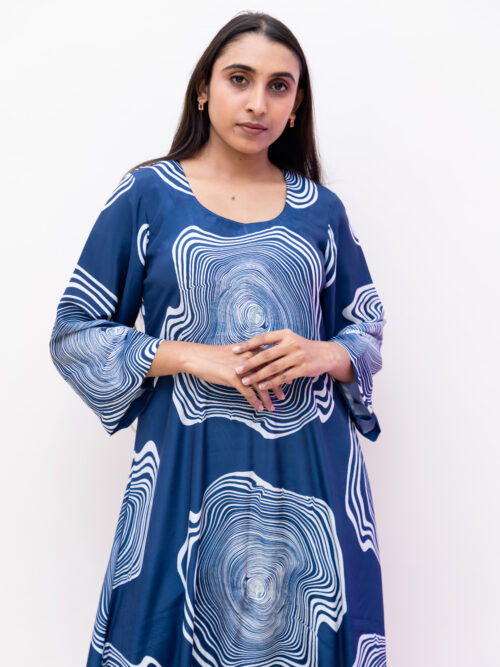 Crepe big abstract printed Coord set