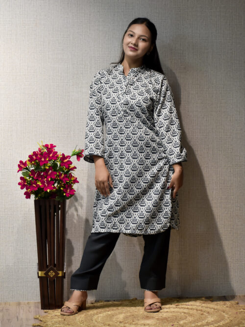 Rayon Ikkat Print Coord set.